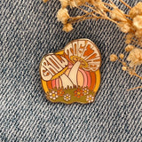 Enamel Pin- Grow Together Mushroom