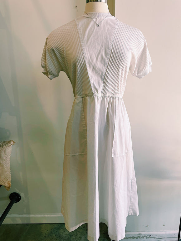White Vintage Elan Dress