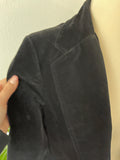 Vintage Black Velvet Blazer- size S/M