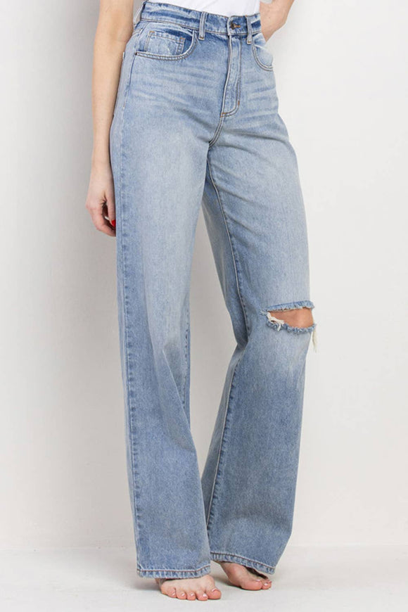 Sneak Peek High Waisted 90s Wide Leg Jeans – Olde Fields Clothing Co.