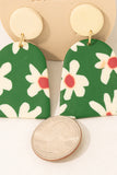Earrings- Clay Flower Drop Earrings