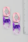 Earrings- Acetate Square Chain Earrings