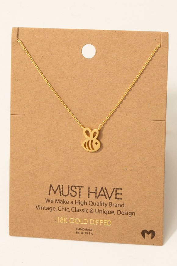 Must Have Necklace- Bumblebee- Gold