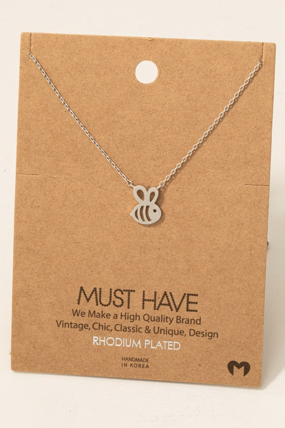 Must Have Necklace- Bumblebee- Silver