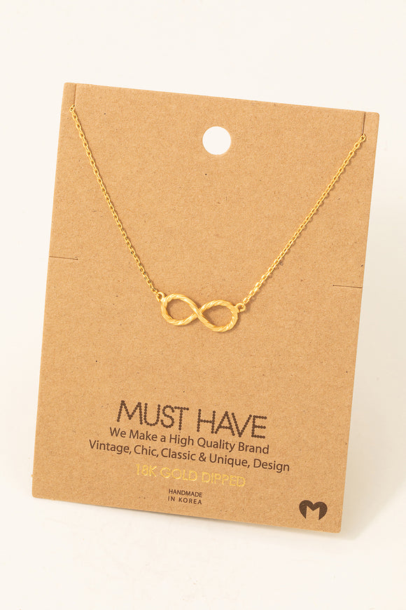 Must Have- Twisted Infinity Pendant Necklace