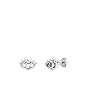 Sterling Silver Earrings- Eye