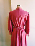 Vintage Jane Baar Blush Lace Trim Dress