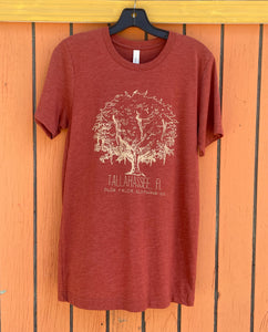 The Tallahassee Tree Tee- Clay Triblend