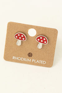 Must Have- Mushroom Stud Earrings
