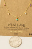 Must Have- Crystal Stud Drop Necklace