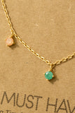 Must Have- Crystal Stud Drop Necklace