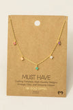 Must Have- Crystal Stud Drop Necklace