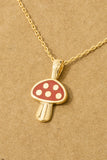 Must Have- Enamel Mushroom Necklace
