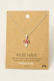 Must Have- Enamel Mushroom Necklace