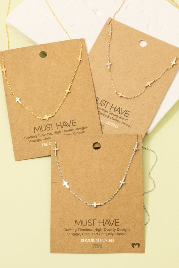 Must Have- Dainty Cross Necklace