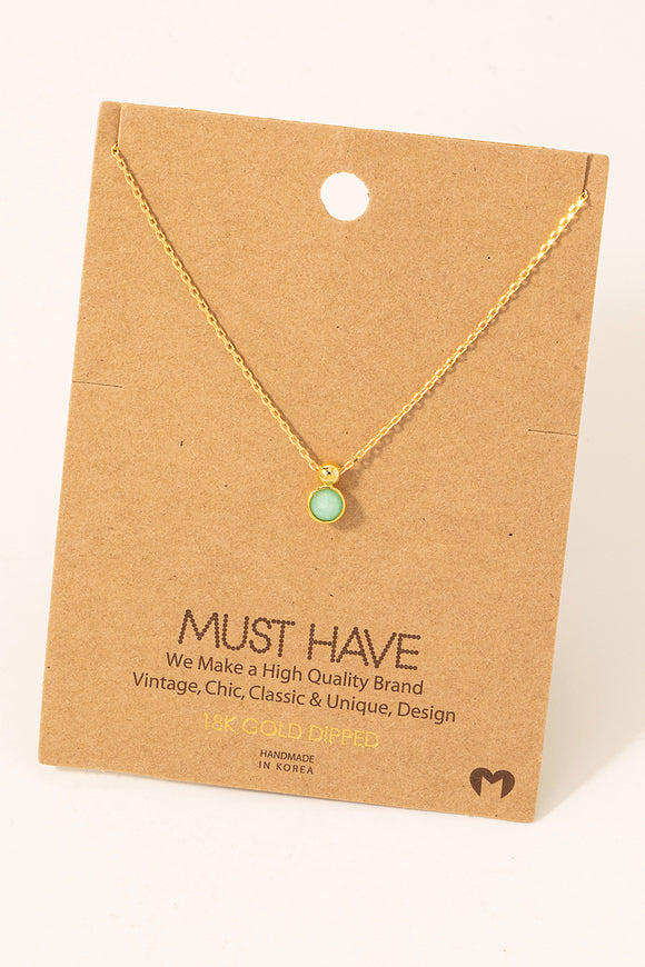 Must Have- Mini Mint Necklace