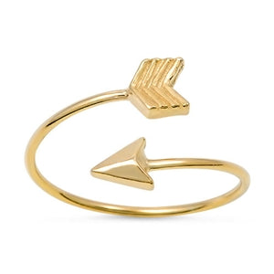 Gold Plated Sterling Silver- Arrow Ring
