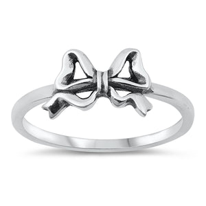 Bow Silver Ring