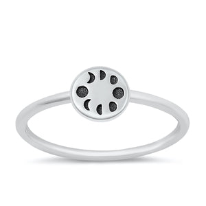 Sterling Silver Ring- Moon Phases