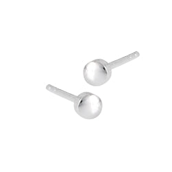 Sterling Silver Earrings- Heavy Dot Studs