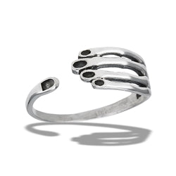 Sterling Silver Ring- Adjustable Weird Hand