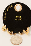 Earrings- Gold Dipped CZ Hoop Set