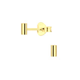 Gold Plated Sterling Silver Studs- Small Bars