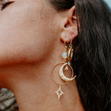 Bohindi Stream Earrings- Swinging on a Star