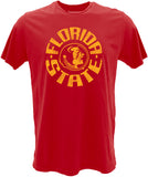 FSU Retro Wrap Around Logo Tee- Red