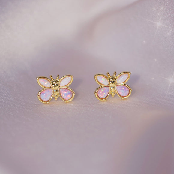 Butterfly Opal Stud earrings