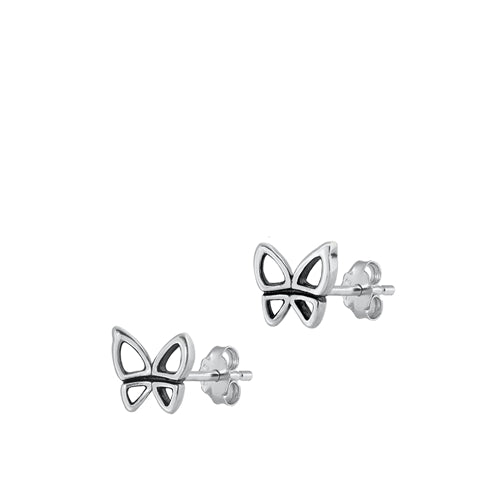 Sterling Silver Earrings- Butterfly