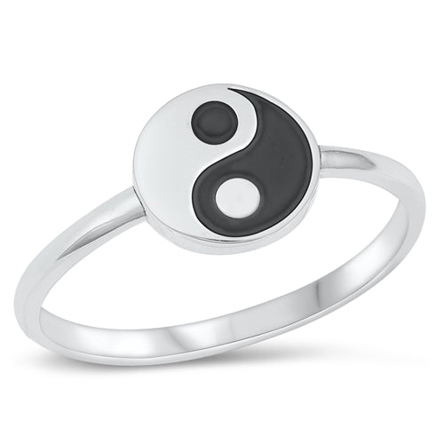 Sterling Silver Ring- Yin Yang