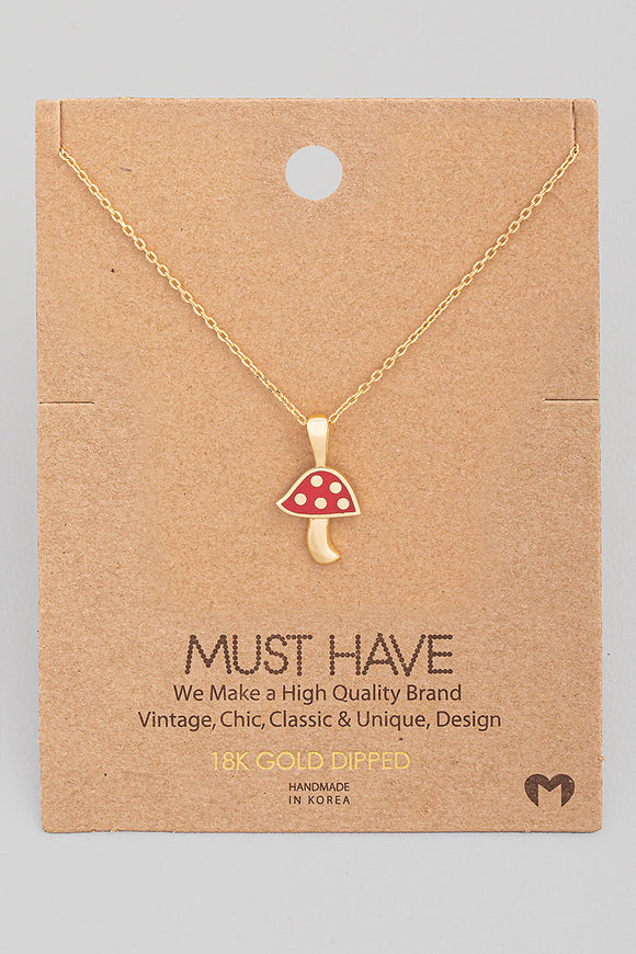 Must Have- Mushroom Necklace