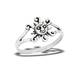 Sterling Silver Sunburst Ring