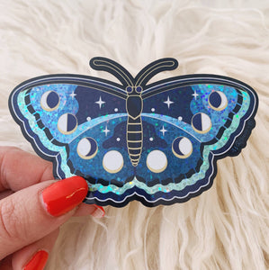 Lunar Butterfly Glitter Sticker