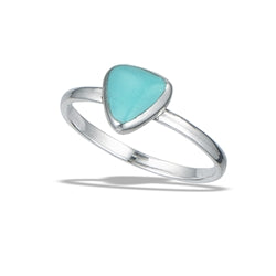 Sterling Silver Ring- Triangle Turquoise