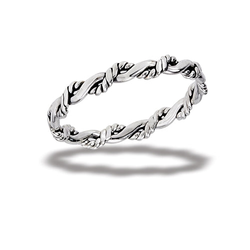 Sterling Silver Ring- Rope Twist Band