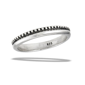 Sterling Silver Ring- Beaded Band