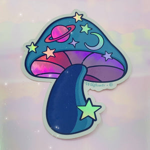 Cosmic Mushroom Sticker