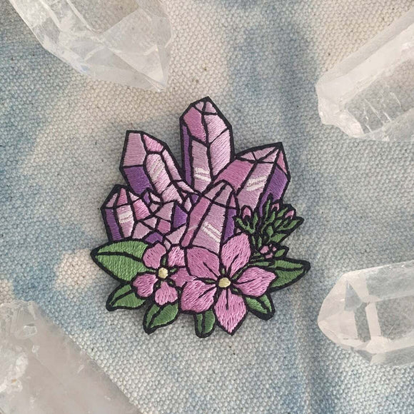 Amethyst Crystal Cluster Patch