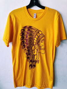 The Headdress Tee- Golden Yellow