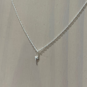 Sterling Silver Lightening Bolt Necklace