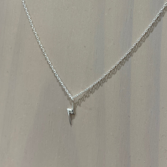 Sterling Silver Lightening Bolt Necklace