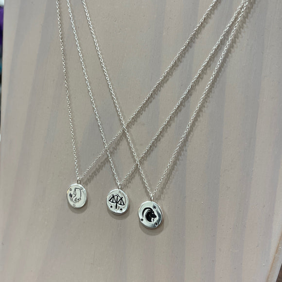 Sterling Silver Astrological Sign Necklaces
