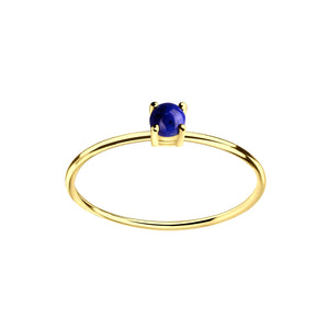 Gold Plated Sterling Silver Lapis Ring
