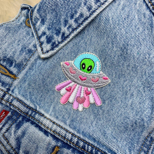 Love UFO & Alien Patch