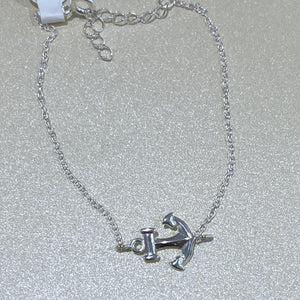Sterling Silver Anchor Bracelet
